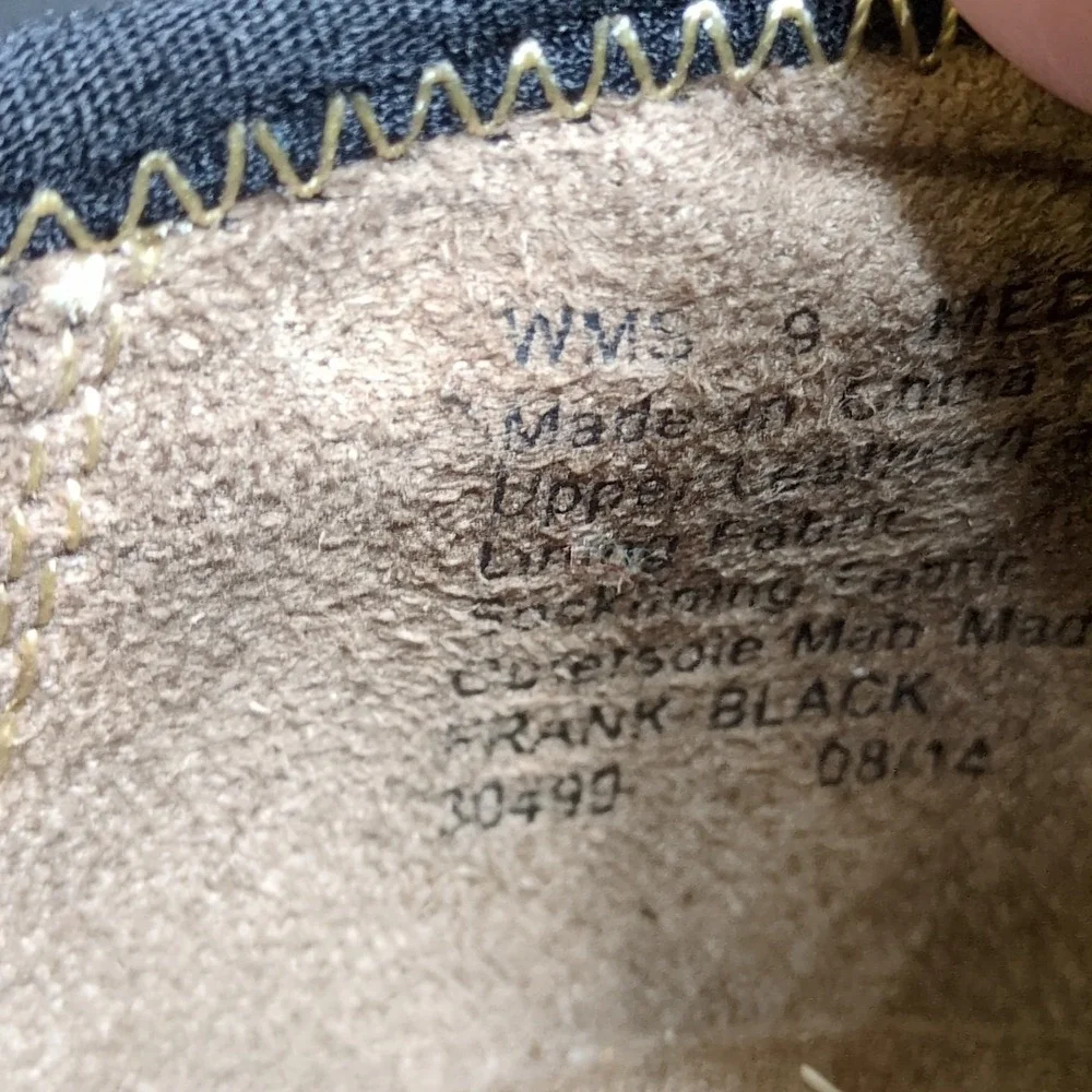 Natural Soul Shoes Womens Frank Black 9 Suede Walking Sneakers Stretch Comfort